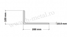 Cornier zincat 200x100x10 mm 1
